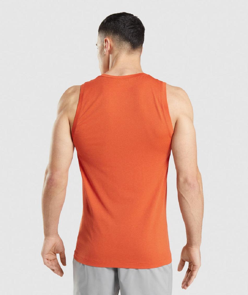 Camiseta Tirantes Gymshark Vital Seamless Light Hombre Naranjas | CO 3201XYU